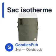 Sac isotherme personnalisable 9 litres en R-PET avec logo - Sagaform City haut - Miniature 3