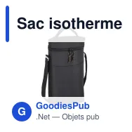Sac isotherme personnalisable 9 litres en R-PET avec logo - Sagaform City haut - Miniature 4