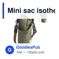 Mini sac isotherme personnalisable 1,2 litre en R-PET avec logo - Sagaform City - Miniature 1