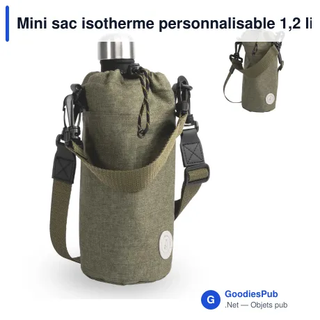 Mini sac isotherme personnalisable 1,2 litre en R-PET avec logo - Sagaform City