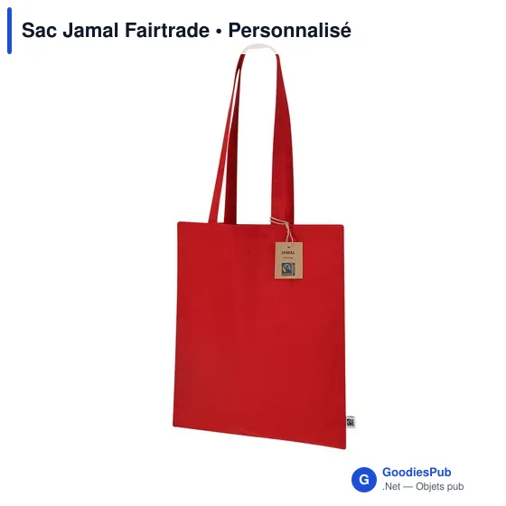 Sac shopping personnalisable Jamal Fairtrade avec logo - Image 11