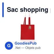 Sac shopping personnalisable Jamal Fairtrade avec logo - Miniature 7