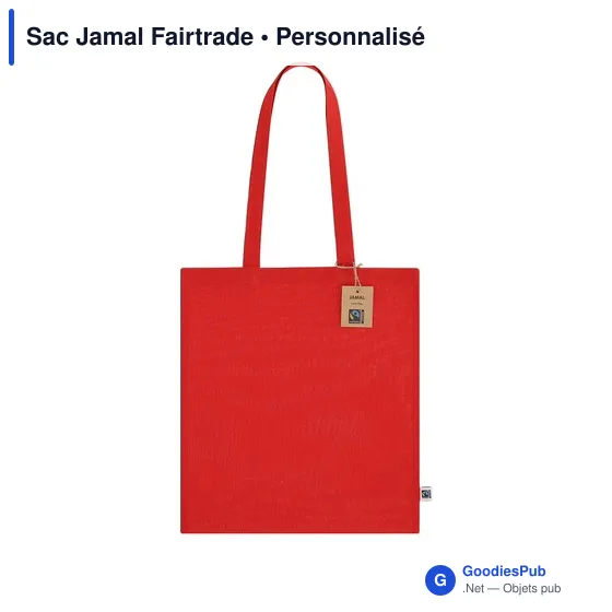 Sac shopping personnalisable Jamal Fairtrade avec logo - Image 9
