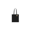 Variante noir - Sac shopping personnalisable Jamal Fairtrade avec logo