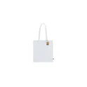 Variante blanc - Sac shopping personnalisable Jamal Fairtrade avec logo