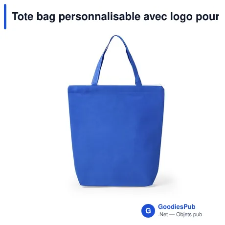 Tote bag personnalisable avec logo pour entreprises et événements