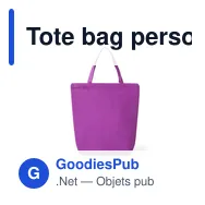 Tote bag personnalisable avec logo pour entreprises et événements - Miniature 10
