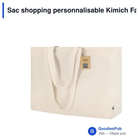 Sac shopping personnalisable Kimich Fairtrade avec logo