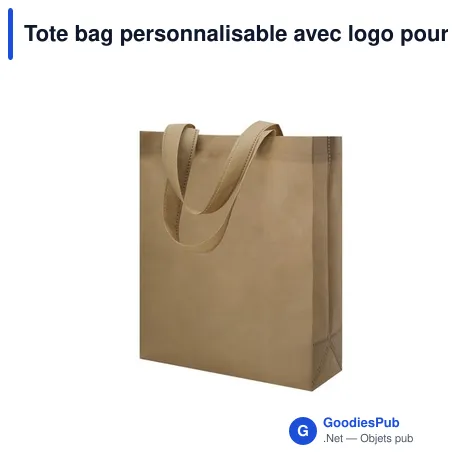 Tote bag personnalisable avec logo pour entreprises et événements