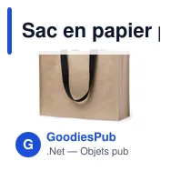 Sac en papier personnalisable Kolsar avec logo pour entreprises - Miniature 2