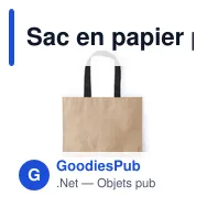 Sac en papier personnalisable Kolsar avec logo pour entreprises - Miniature 3
