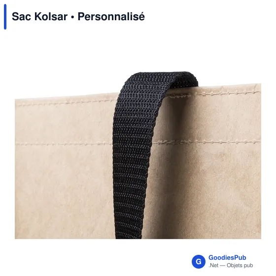 Sac en papier personnalisable Kolsar avec logo pour entreprises - Image 4