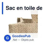 Sac en toile de jute personnalisable pour bouteilles - Sac Koopavec logo - Miniature 3
