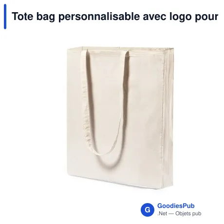 Tote bag personnalisable avec logo pour entreprises