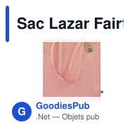 Sac Lazar Fairtrade - Miniature 2