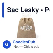 Sac en jute personnalisable Lesky avec logo pour vos événements - Miniature 2