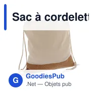 Sac à cordelettes personnalisable en liège et coton avec logo - 38 x 41 cm - Miniature 2