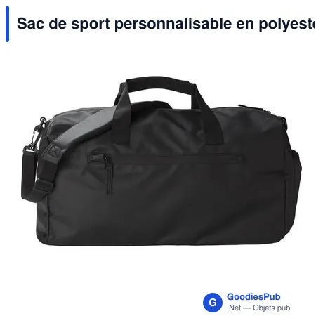 Sac de sport personnalisable en polyester avec logo - Jaylen