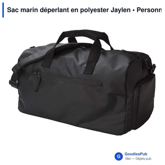 Sac de sport personnalisable en polyester avec logo - Jaylen - Image 2