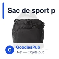 Sac de sport personnalisable en polyester avec logo - Jaylen - Miniature 3