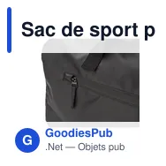 Sac de sport personnalisable en polyester avec logo - Jaylen - Miniature 4