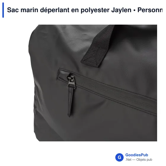 Sac de sport personnalisable en polyester avec logo - Jaylen - Image 4