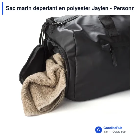 Sac de sport personnalisable en polyester avec logo - Jaylen - Image 6
