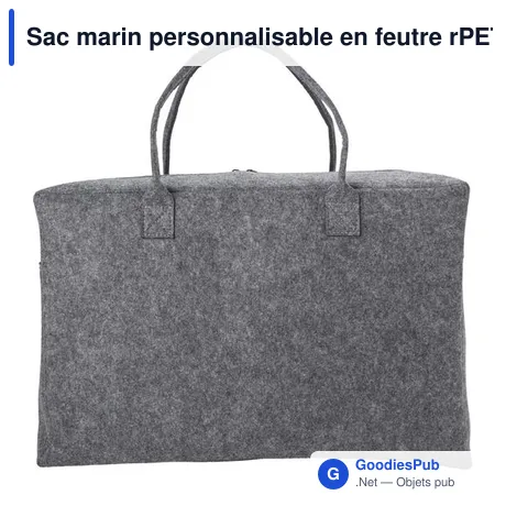 Sac marin personnalisable en feutre rPET avec logo - Savannah