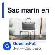 Sac marin personnalisable en feutre rPET avec logo - Savannah - Miniature 4