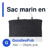 Sac marin personnalisable en feutre rPET avec logo - Savannah - Miniature 5
