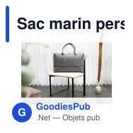 Sac marin personnalisable en feutre rPET avec logo - Savannah - Miniature 9