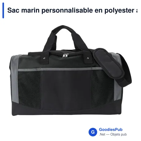 Sac marin personnalisable en polyester avec logo - Wyatt