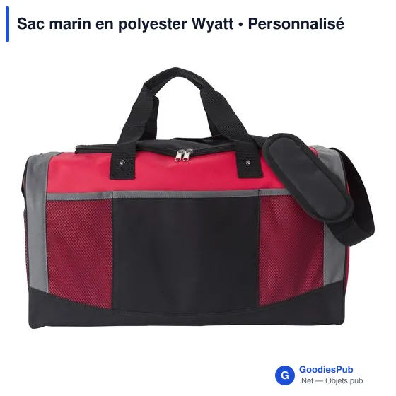 Sac marin personnalisable en polyester avec logo - Wyatt - Image 5