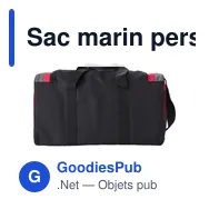Sac marin personnalisable en polyester avec logo - Wyatt - Miniature 8