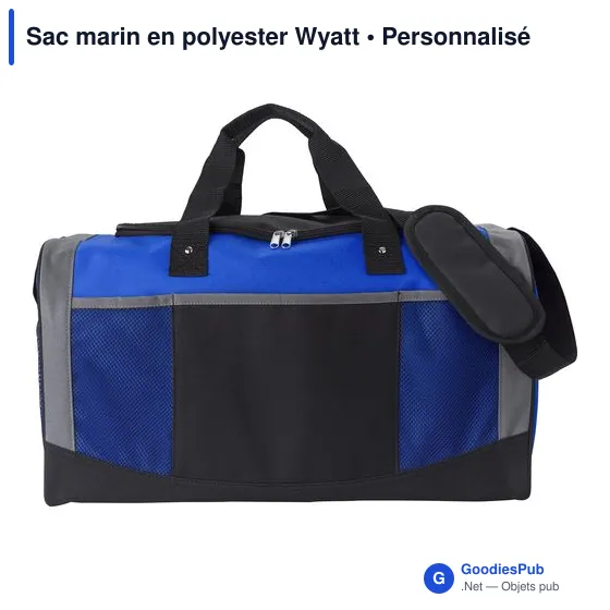 Sac marin personnalisable en polyester avec logo - Wyatt - Image 9