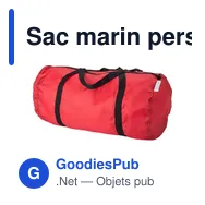 Sac marin personnalisable en rPET nylon 210D avec logo - José - Miniature 2