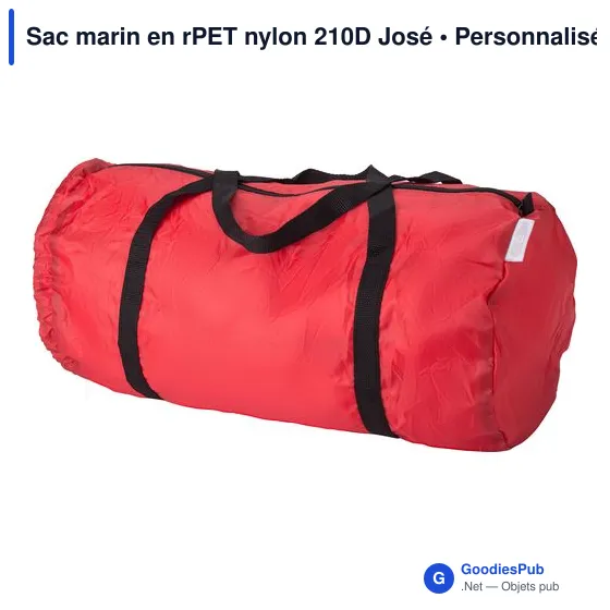 Sac marin personnalisable en rPET nylon 210D avec logo - José - Image 2