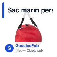 Sac marin personnalisable en rPET nylon 210D avec logo - José - Miniature 3