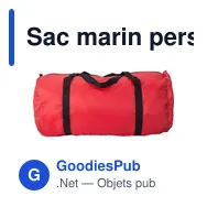 Sac marin personnalisable en rPET nylon 210D avec logo - José - Miniature 4