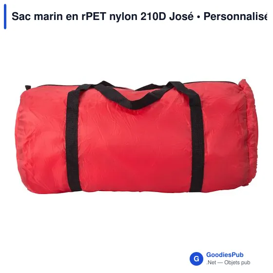 Sac marin personnalisable en rPET nylon 210D avec logo - José - Image 4