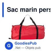 Sac marin personnalisable en rPET nylon 210D avec logo - José - Miniature 5