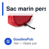 Sac marin personnalisable en rPET nylon 210D avec logo - José - Miniature 6