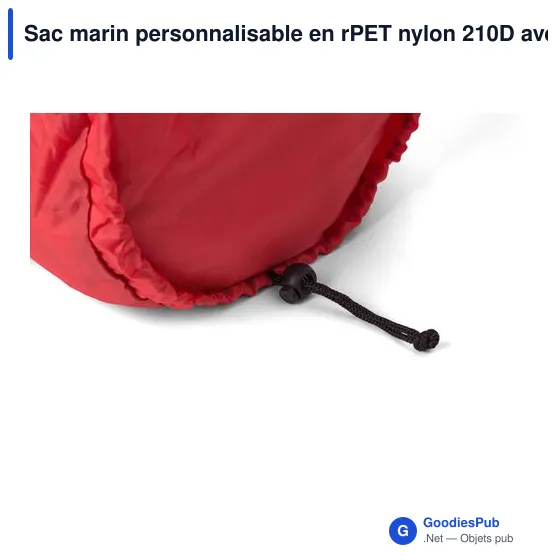 Sac marin personnalisable en rPET nylon 210D avec logo - José - Image 6