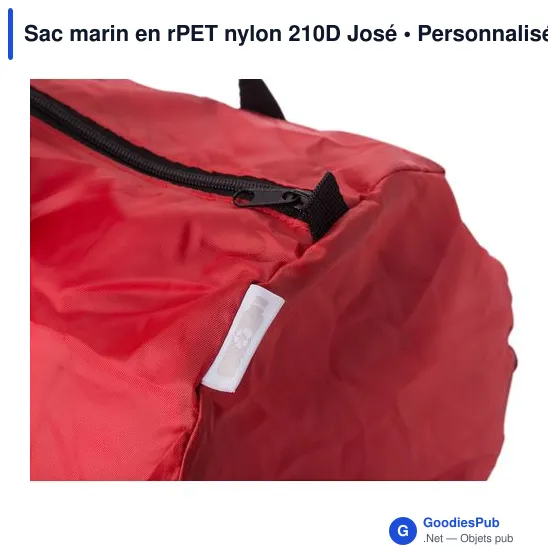 Sac marin personnalisable en rPET nylon 210D avec logo - José - Image 7