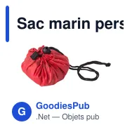 Sac marin personnalisable en rPET nylon 210D avec logo - José - Miniature 8