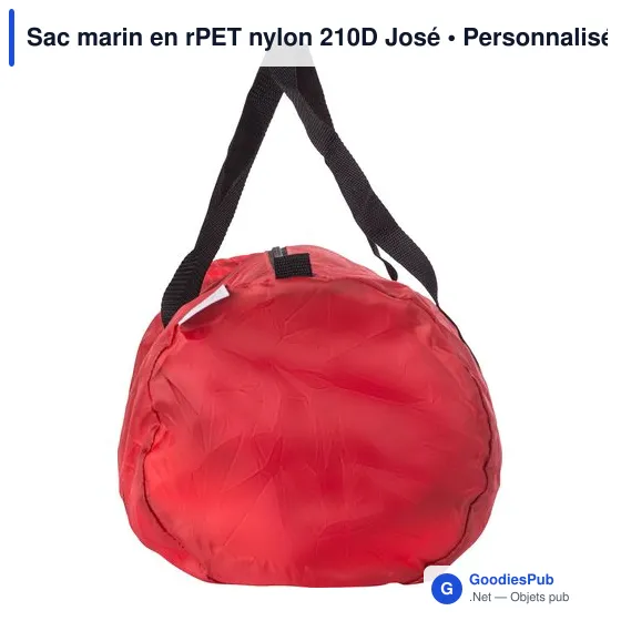 Sac marin personnalisable en rPET nylon 210D avec logo - José - Image 10