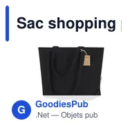Sac shopping personnalisable Mulon avec logo - Écologique et pratique - Miniature 1