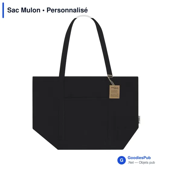 Sac shopping personnalisable Mulon avec logo - Écologique et pratique - Image 2