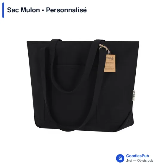 Sac shopping personnalisable Mulon avec logo - Écologique et pratique - Image 3