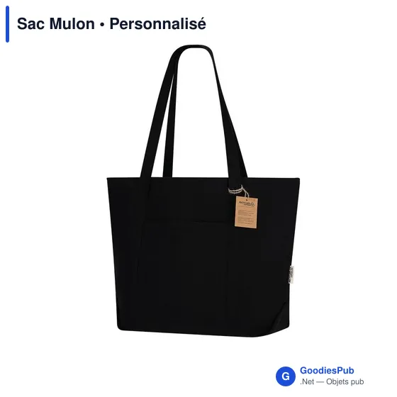Sac shopping personnalisable Mulon avec logo - Écologique et pratique - Image 4